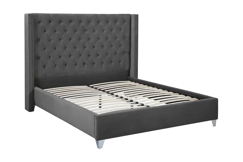 Lubbon Dubbelsäng 160|200 cm - Grå - Möbler - Sovrum - Sängram & sängstomme