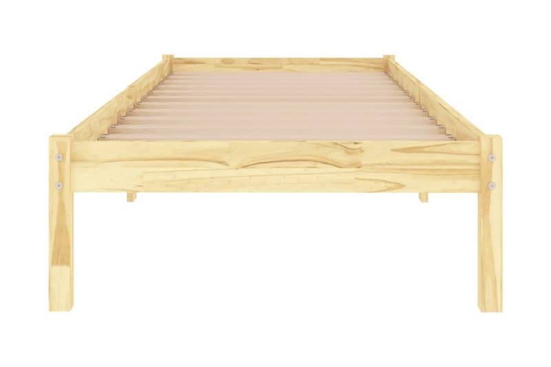 Sängram massiv furu 100x200 cm - Brun - Möbler - Sovrum - Sängram & sängstomme
