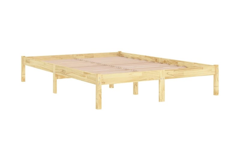 Sängram massiv furu 120x200 cm - Brun - Möbler - Sovrum - Sängram & sängstomme