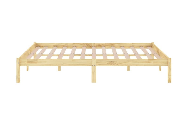 Sängram massiv furu 120x200 cm - Brun - Möbler - Sovrum - Sängram & sängstomme