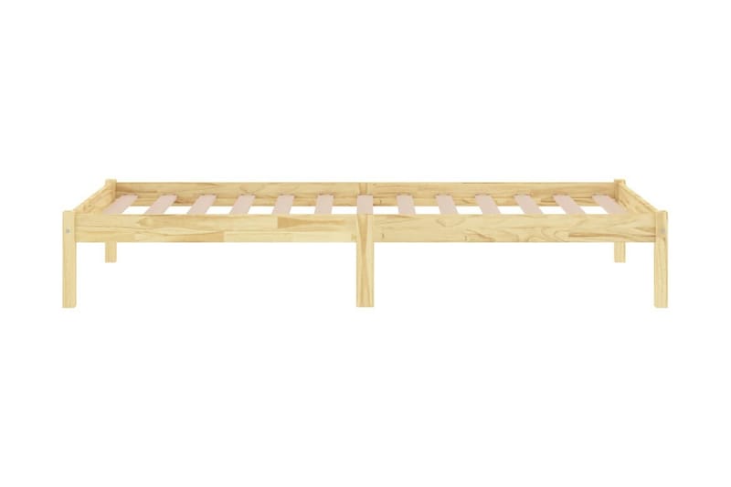 Sängram massiv furu 90x200 cm - Brun - Möbler - Sovrum - Sängram & sängstomme