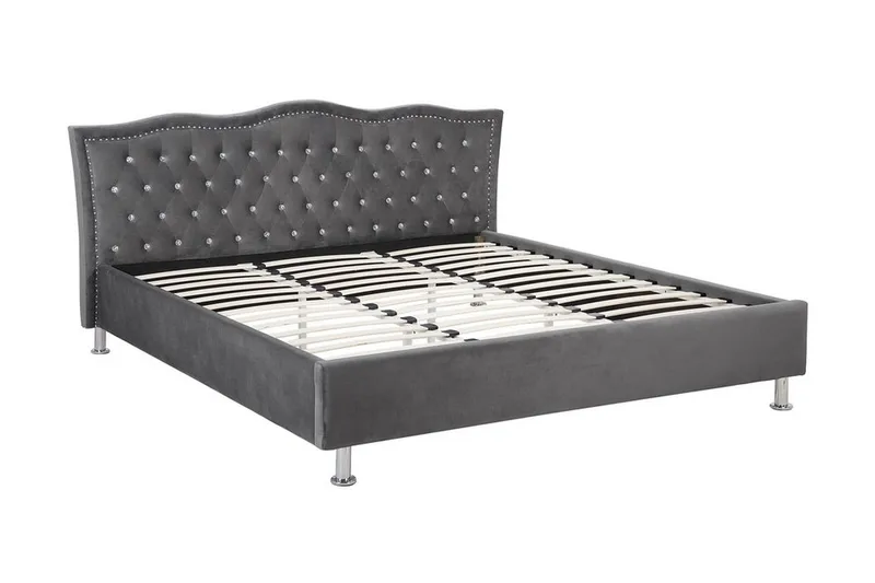 Metz Dubbelsäng 180 200 cm Grå - Grå - Möbler - Sovrum - Sängram & sängstomme