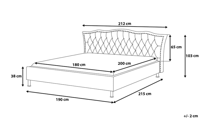 METZ Dubbelsäng 180|200 cm - Möbler - Sovrum - Sängram & sängstomme