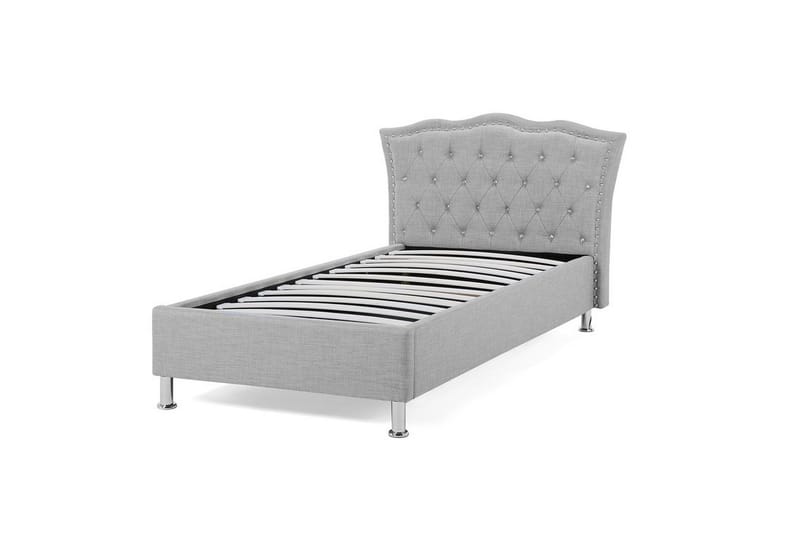 Metz Dubbelsäng 90|200 cm - Grå - Möbler - Sovrum - Sängram & sängstomme