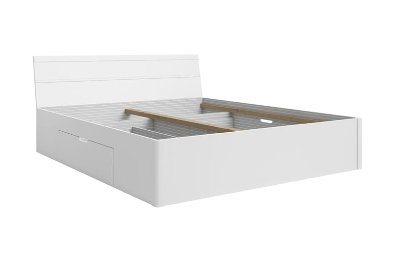 MIESA Kontinentalsäng 160x205 cm Vit - Möbler - Sovrum - Sängram & sängstomme
