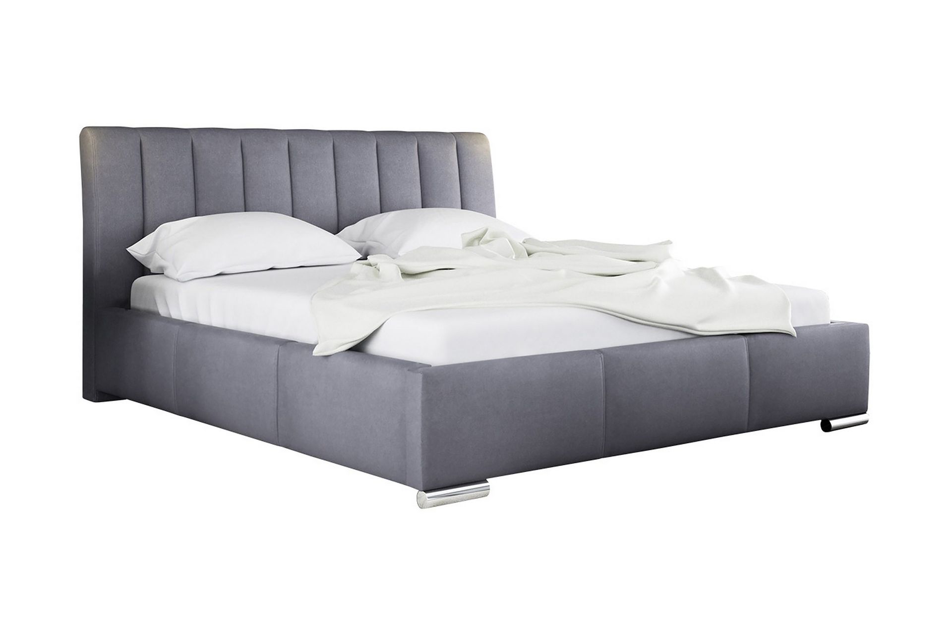 milano sängram med förvaring160x200 - grå