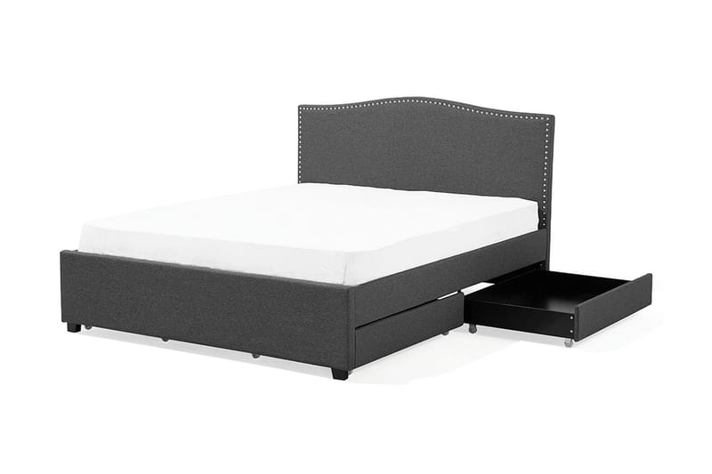 Montpellier Dubbelsäng 160 | 200 cm - Grå - Möbler - Sovrum - Sängram & sängstomme