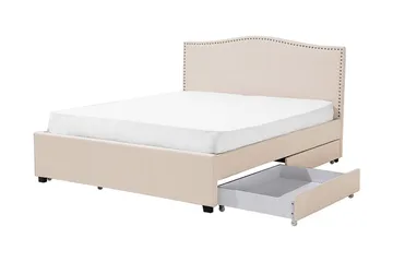 Montpellier Dubbelsäng 160|200 cm - Beige - Möbler - Sovrum - Sängram & sängstomme