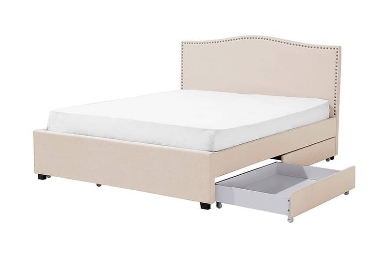 Montpellier Dubbelsäng 160|200 cm - Beige - Möbler - Sovrum - Sängram & sängstomme