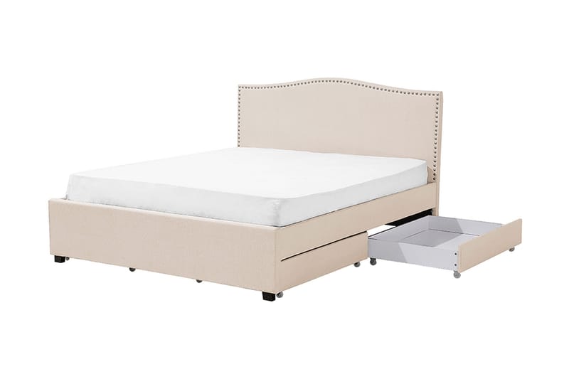 Montpellier Dubbelsäng 160|200 cm - Beige - Möbler - Sovrum - Sängram & sängstomme