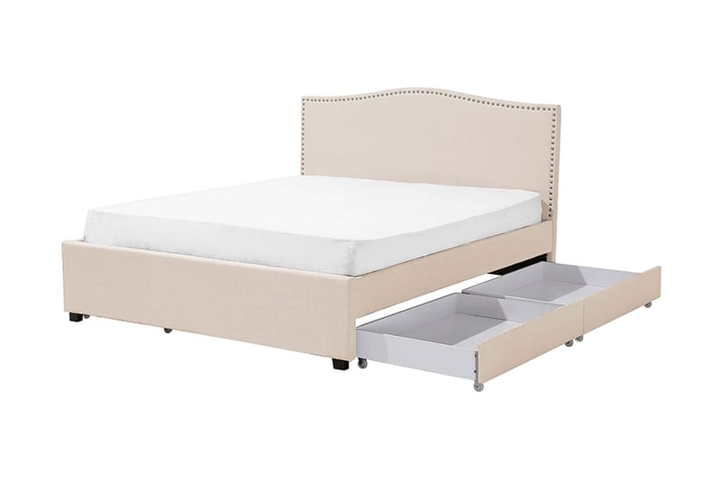 Montpellier Dubbelsäng 160|200 cm - Beige - Möbler - Sovrum - Sängram & sängstomme