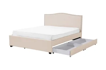 Montpellier Dubbelsäng 160|200 cm - Beige - Möbler - Sovrum - Sängram & sängstomme