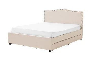 Montpellier Dubbelsäng 160|200 cm - Beige - Möbler - Sovrum - Sängram & sängstomme