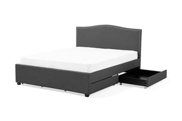 Montpellier Dubbelsäng 160|200 cm - Grå - Möbler - Sovrum - Sängram & sängstomme