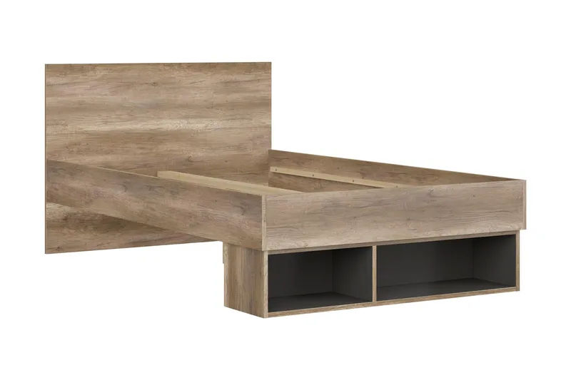 Movico Sängram 120x200 cm - Ek/Brun - Möbler - Sovrum - Sängram & sängstomme