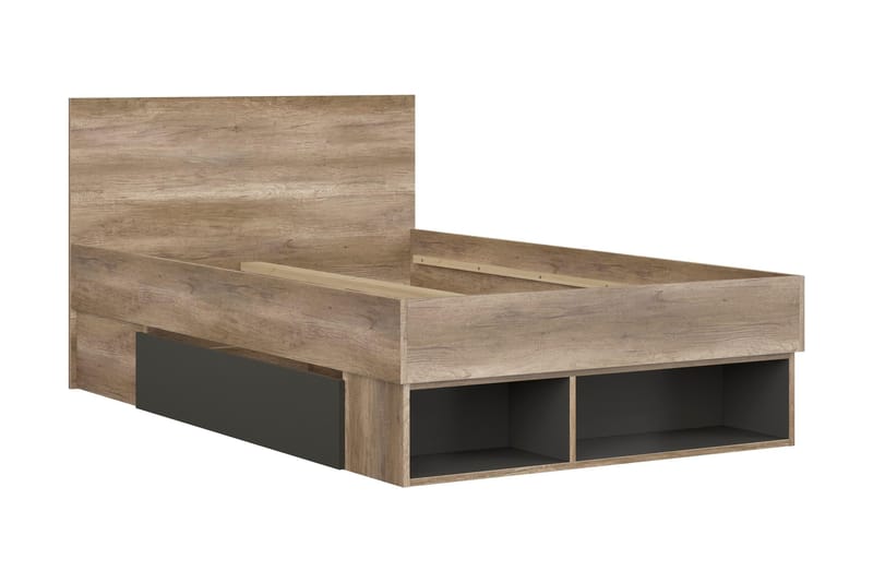 Movico Sängram 120x200 cm - Ek/Brun - Möbler - Sovrum - Sängram & sängstomme