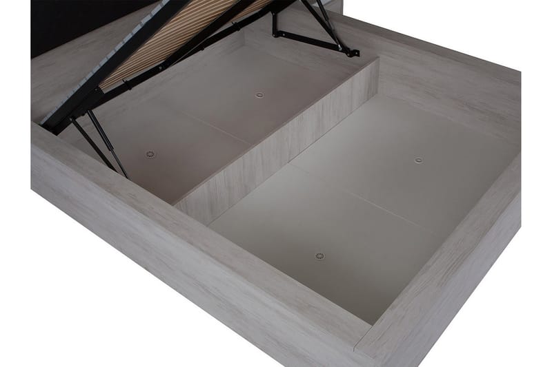 Najera Säng 182x214 cm LED-belysning Ek/Vit LED - Ek/Vit LED - Möbler - Sovrum - Sängram & sängstomme