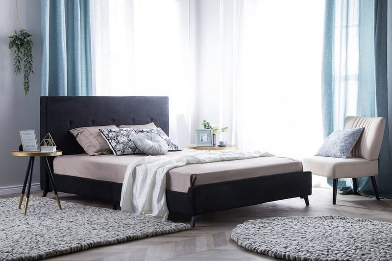 Nattaro Dubbelsäng 140x200cm - Svart - Möbler - Sovrum - Sängram & sängstomme