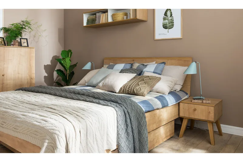 Nature Sängram 160x200 cm Trä/Natur - VOX - Möbler - Sovrum - Sängram & sängstomme