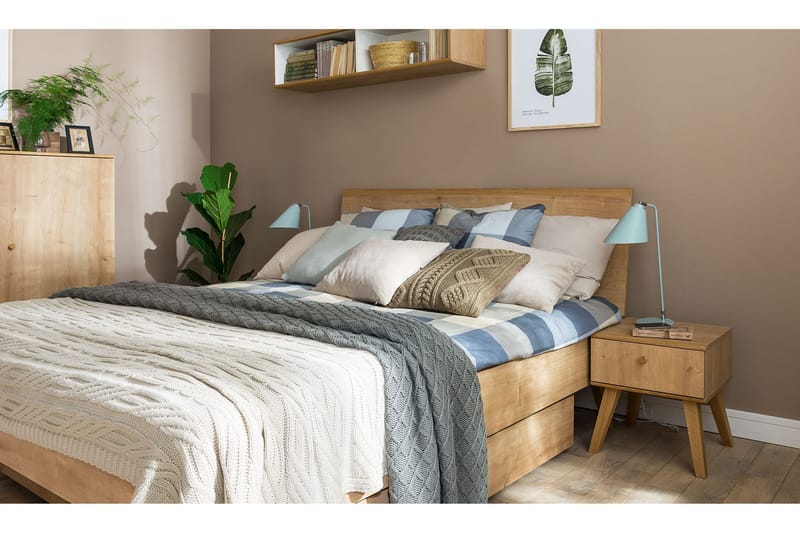 Nature Sängram 160x200 cm Trä/Natur - VOX - Möbler - Sovrum - Sängram & sängstomme
