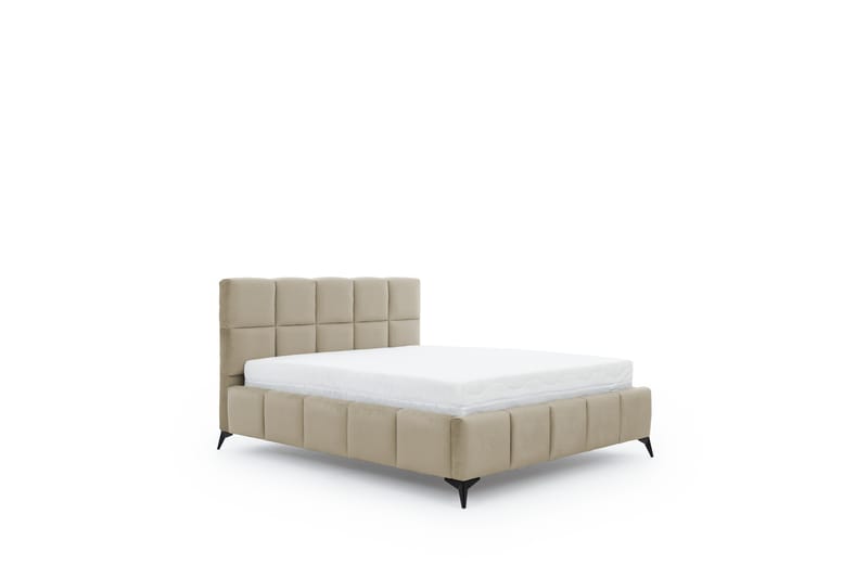 Nazira Sängram med Förvaring 140x200 cm Beige - Möbler - Sovrum - Sängram & sängstomme