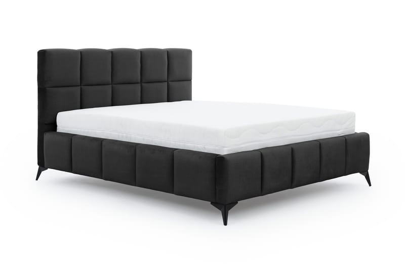 Nazira Sängram med Förvaring 140x200 cm Mörkgrå - Möbler - Sovrum - Sängram & s�ängstomme