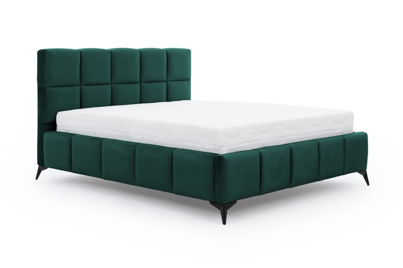 Nazira Sängram med Förvaring 160x200 cm Grön - Sängram & sängstomme