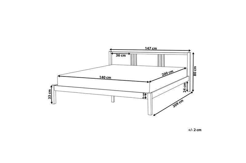 Newbegin Sängram 140x200 Vit Vit - Vit - Möbler - Sovrum - Sängram & sängstomme