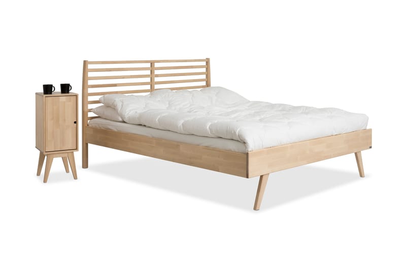 NOTTE Säng 160 cm Björk - Möbler - Sovrum - Sängram & sängstomme