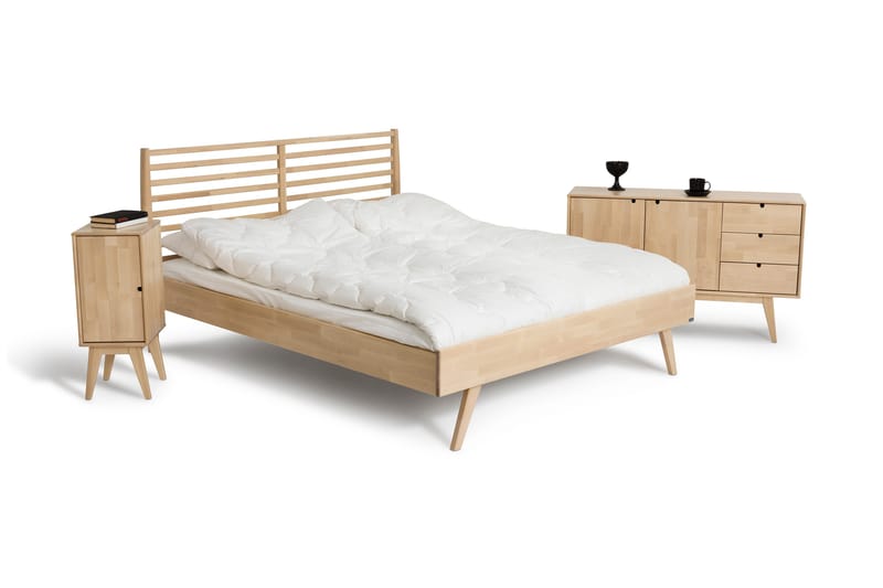 NOTTE Säng 160 cm Björk - Möbler - Sovrum - Sängram & sängstomme