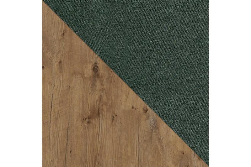 Oberting Sängram 120x200 cm Grön/Valnöt - Möbler - Sovrum - Sängram & sängstomme