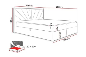 Oberting Sängram 120x200 cm - Möbler - Sovrum - Sängram & sängstomme