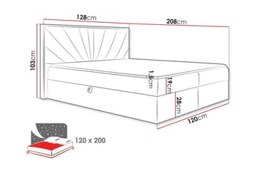 Oberting Sängram 120x200 cm - Möbler - Sovrum - Sängram & sängstomme