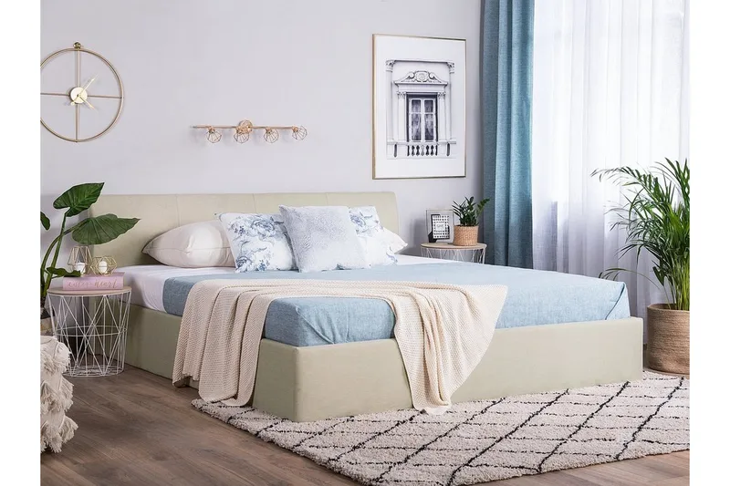 Orbey Dubbelsäng 180 | 200 cm - Beige - Möbler - Sovrum - Sängram & sängstomme