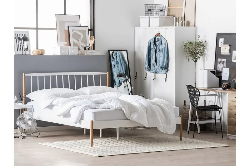 Parlan Sängram 180x200cm - Vit/Brun - Möbler - Sovrum - Sängram & sängstomme