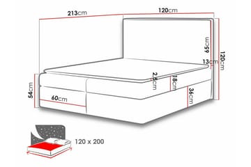 Pries Sängram 120x200 cm - Möbler - Sovrum - Sängram & sängstomme