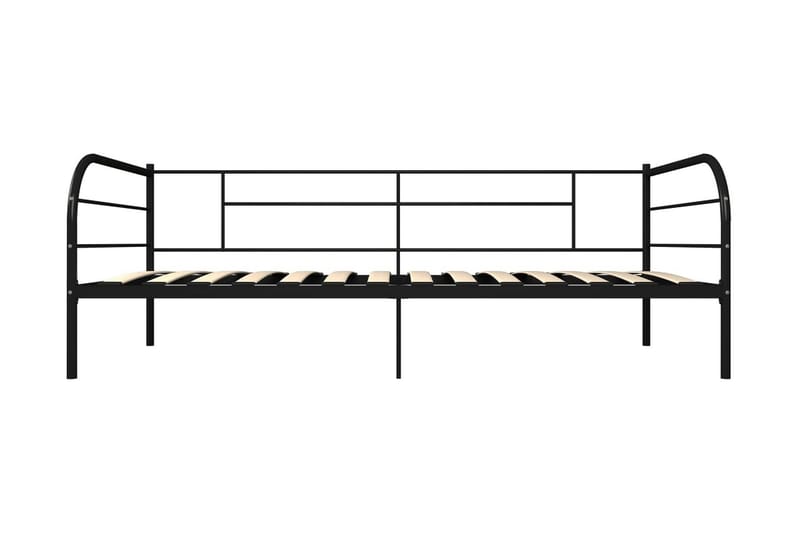 Ram dagbädd svart metall 90x200 cm - Svart - Möbler - Sovrum - Sängram & sängstomme