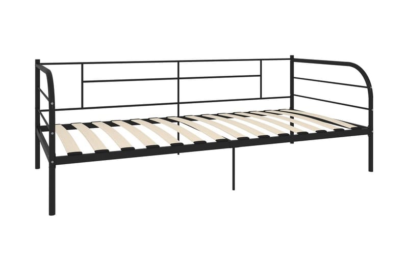 Ram dagbädd svart metall 90x200 cm - Svart - Möbler - Sovrum - Sängram & sängstomme