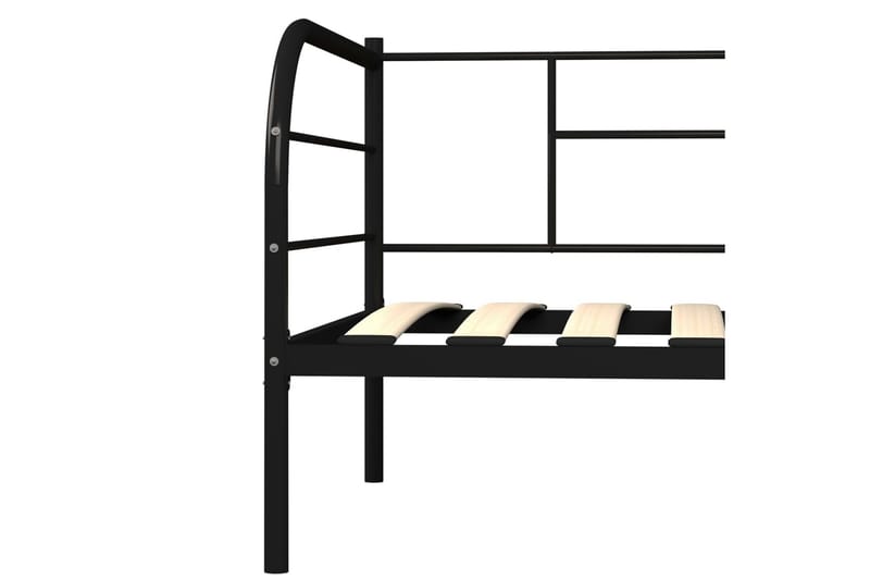 Ram dagbädd svart metall 90x200 cm - Svart - Möbler - Sovrum - Sängram & sängstomme