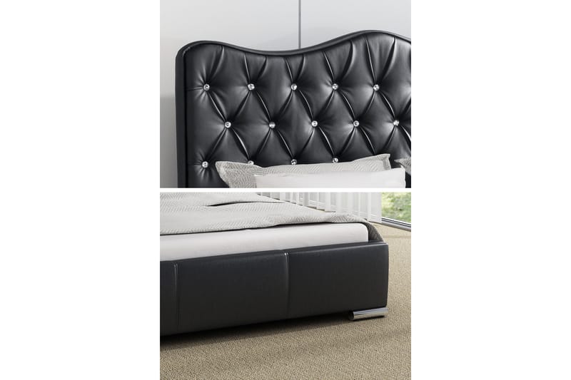 RANUM Sängram 140x200 Vit - Vit - Möbler - Sovrum - Sängram & sängstomme