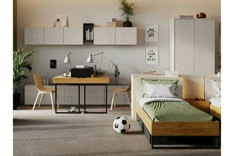 Rathmore Sängram 120x200 cm - Mörkgrå - Möbler - Sovrum - Sängram & sängstomme