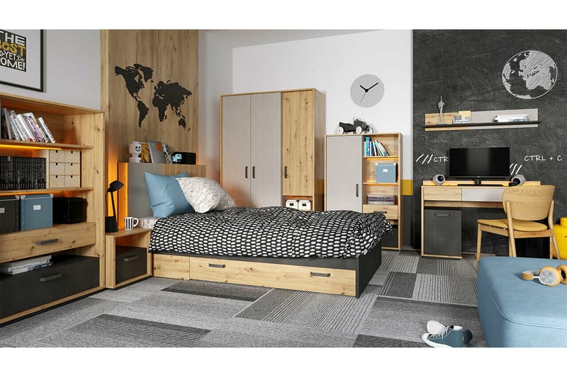 Rathmore Sängram 120x200 cm - Svart - Möbler - Sovrum - Sängram & sängstomme