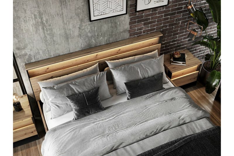 Rathmore Sängram 160x200 cm - Svart - Möbler - Sovrum - Sängram & sängstomme