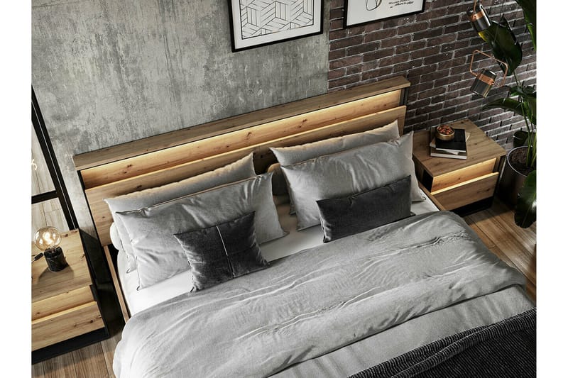 Rathmore Sängram 180x200 cm NO_BRAND Black - Möbler - Sovrum - Sängram & sängstomme
