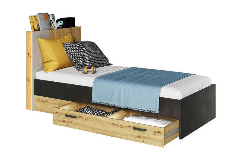 Rathmore Sängram 90x200 cm - Svart - Möbler - Sovrum - Sängram & sängstomme