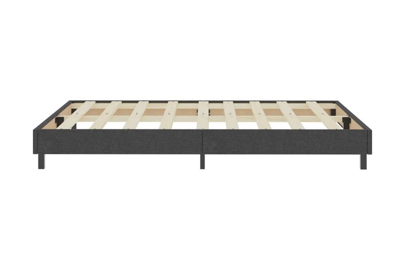 Resårsäng mörkgrå tyg 180x200 cm - Grå - Möbler - Sovrum - Sängram & sängstomme