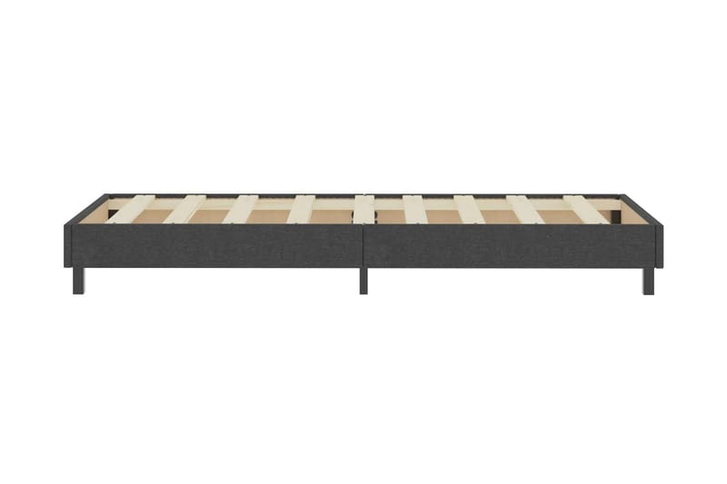 Resårsäng mörkgrå tyg 90x200 cm - Grå - Möbler - Sovrum - Sängram & sängstomme