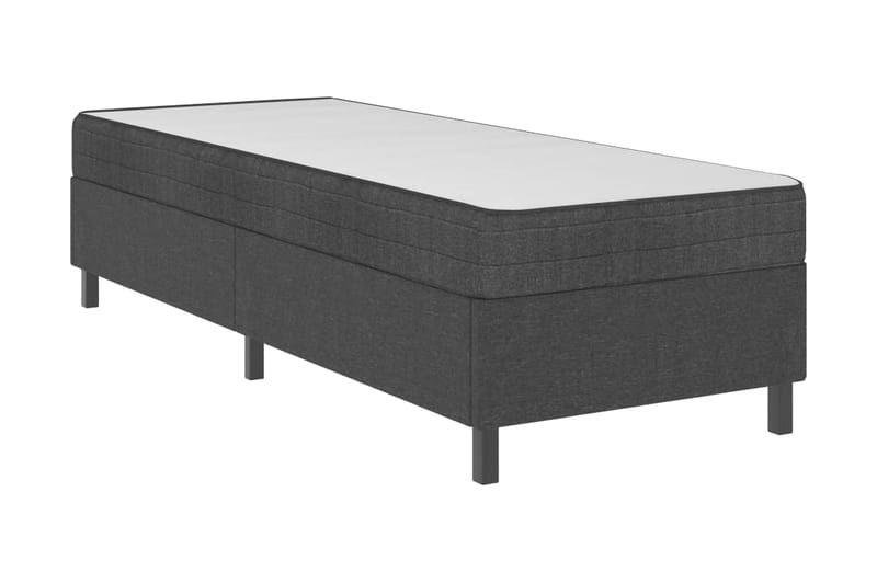 Resårsäng sängram grå tyg 100x200 cm - Grå - Möbler - Sovrum - Sängram & sängstomme