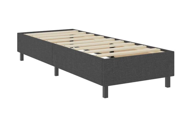 Resårsäng sängram grå tyg 100x200 cm - Grå - Möbler - Sovrum - Sängram & sängstomme
