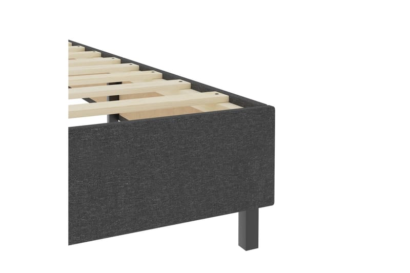 Resårsäng sängram grå tyg 100x200 cm - Grå - Möbler - Sovrum - Sängram & sängstomme